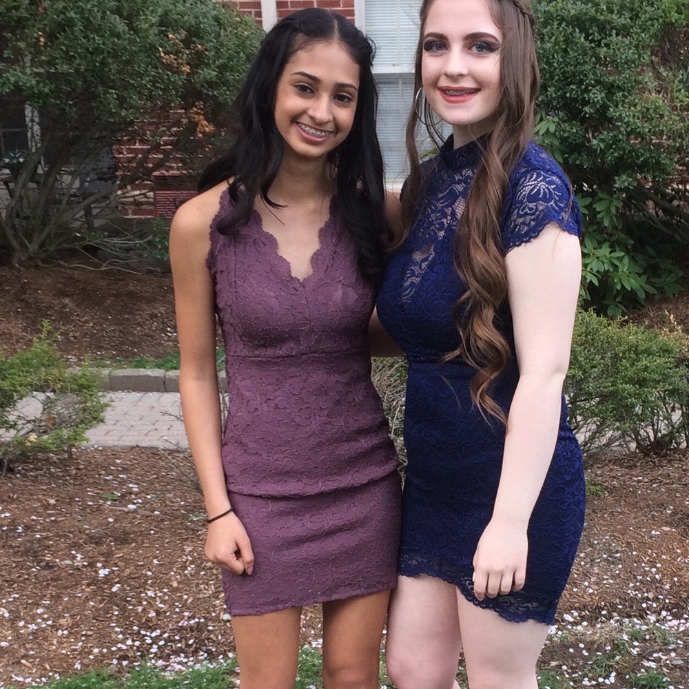 Purple body con dress:)